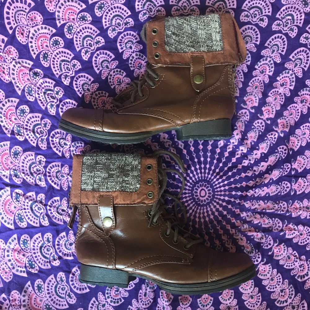 Brown ankle boots